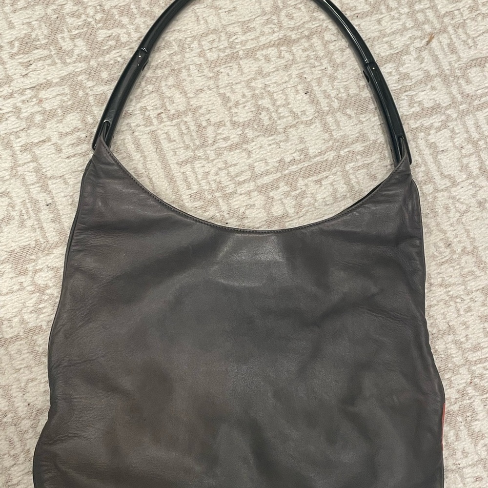 Prada Elegant gray Leather Women's Bag - Picture 8 of 15